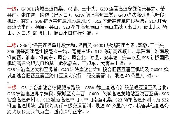 目前省城的繞城高速已經(jīng)采取了管制措施，希望各位車主駕車時(shí)需減速慢行